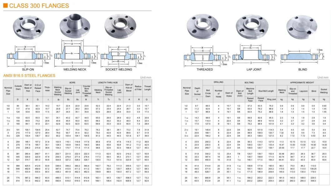 ANSI 150lb Carbon Steel/Stainless Steel RF-Blind/Plate Flange