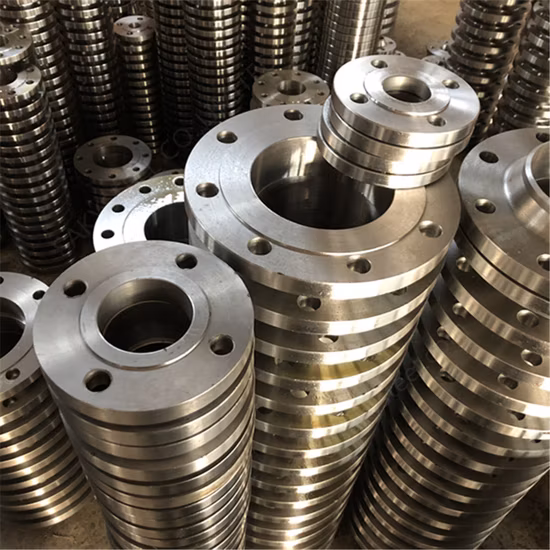 ASTM A105 ASME B16.5 Flangia forgiata in acciaio inossidabile e acciaio al carbonio secondo le esigenze del cliente