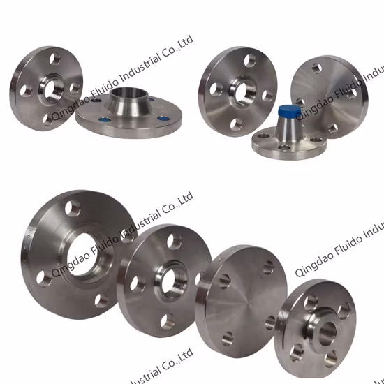 Acciaio al carbonio forgiato ANSI B16.5/En1092/DIN, collo saldato RF FF in acciaio inossidabile/filettatura/cieco/slip-on/giunto sovrapposto/flangia saldata a presa